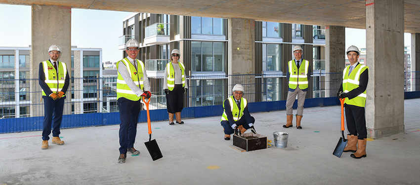 Cllr Govindia was joined by representatives of St William (a joint venture between National Grid and the Berkeley Group), Clarion Housing Association and National Grid.