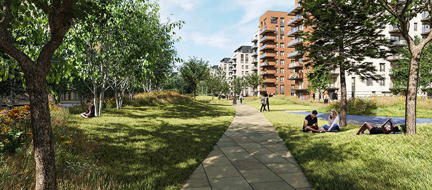 First homes on offer at nature-led The Green Quarter - Header | Berkeley Group