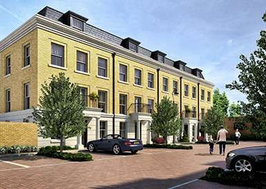 St James, Brewery gate, exterior CGI