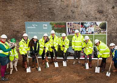 St James, St Oswalds Place, Ground break