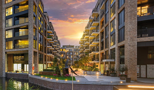 Berkeley Group Development In The Evening