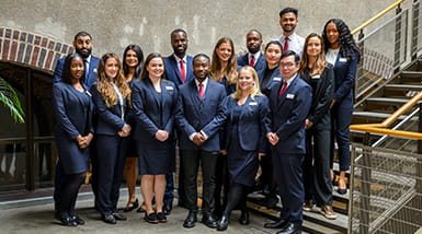 A group photo of Sales Academy graduates