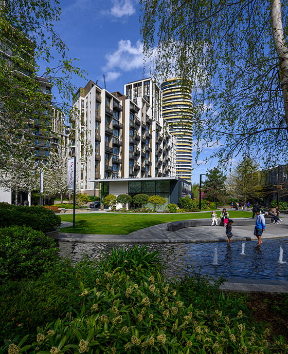 An exterior photography of White City Living