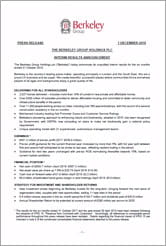 Oct 2018 Results Announcement