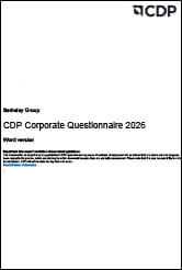 Frontcover brochure for the 2026 CDP Corporate Questionnaire Response