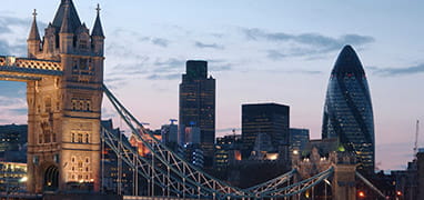 Image of London Skyline at dusk
