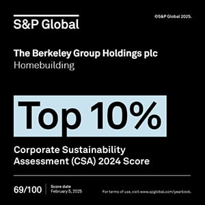 S&P Global - The Berkeley Group Top 10% Corporate Sustainability