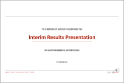 Berkeley Group 31st October Interim Results Presentation