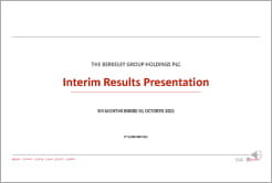 Berkeley Group 31st October Interim Results Presentation
