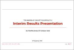31st October Interim Results Presentation Thumbnail