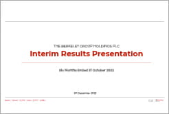 31st October 2022 Interim Results Presentation