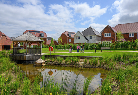 Picture of Foal Hurst Green houses located by the community pond