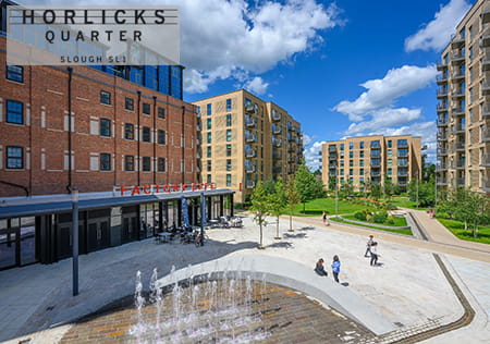 An exterior sunny image of Horlicks Quarter