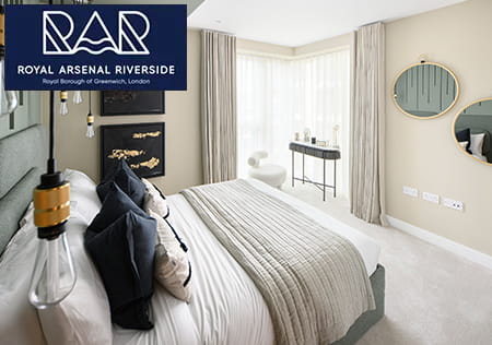 An interior Bedroom image at Royal Arsenal Riverside