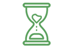 An icon of an hour glass