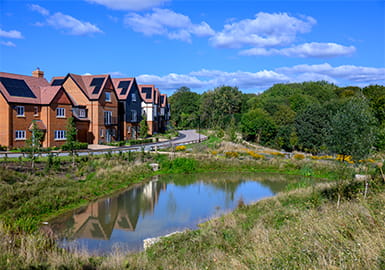 Nature and water at a Berkeley development