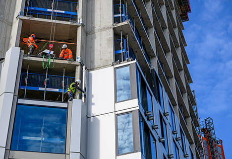 An image of a building under construction