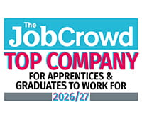 An image of the Job Crowd Top Company for Graduates and Apprentices Award Logo