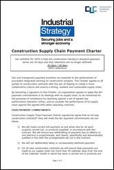 Our Vision, Supply Chain, Payment Charter