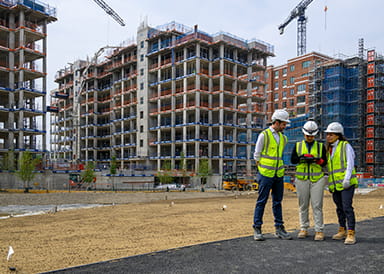 An image of the construction at a Berkeley development