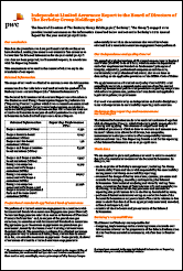 Reports and Case Studies, 2021 Signed Assurance Opinion