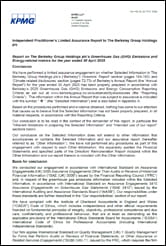 KPMG Independent Practitioner's Assurance Report Thumbnail