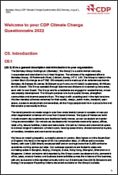 Climate Change Questionnaire