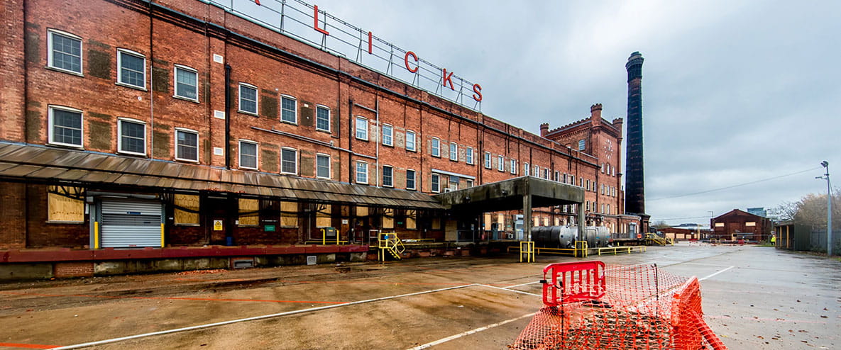 An image of Horlicks Factory during restoration