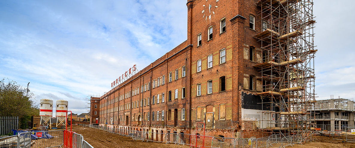 An image of the Horlicks Factory restoration