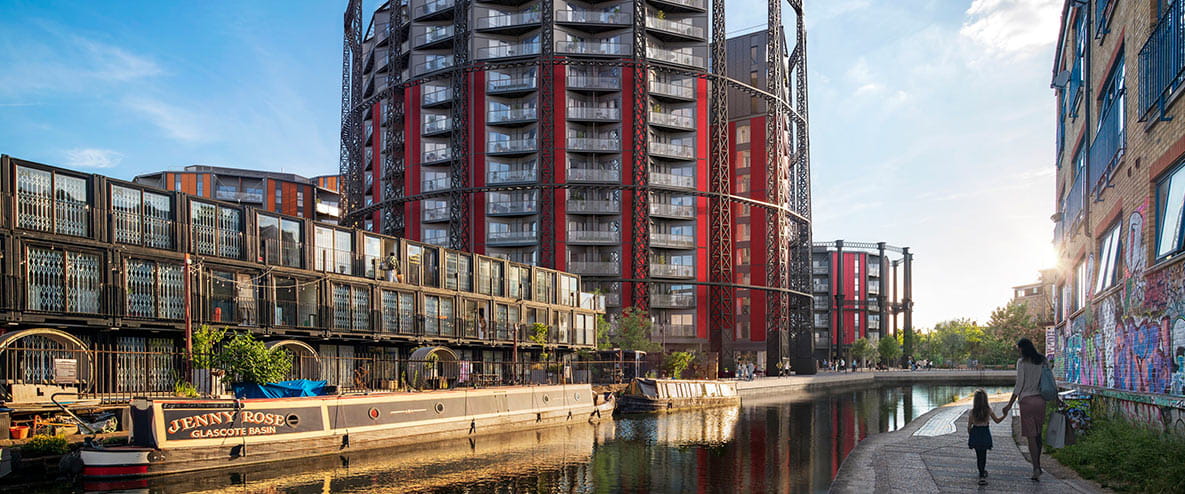 CGI image of Regent's View on the Canal