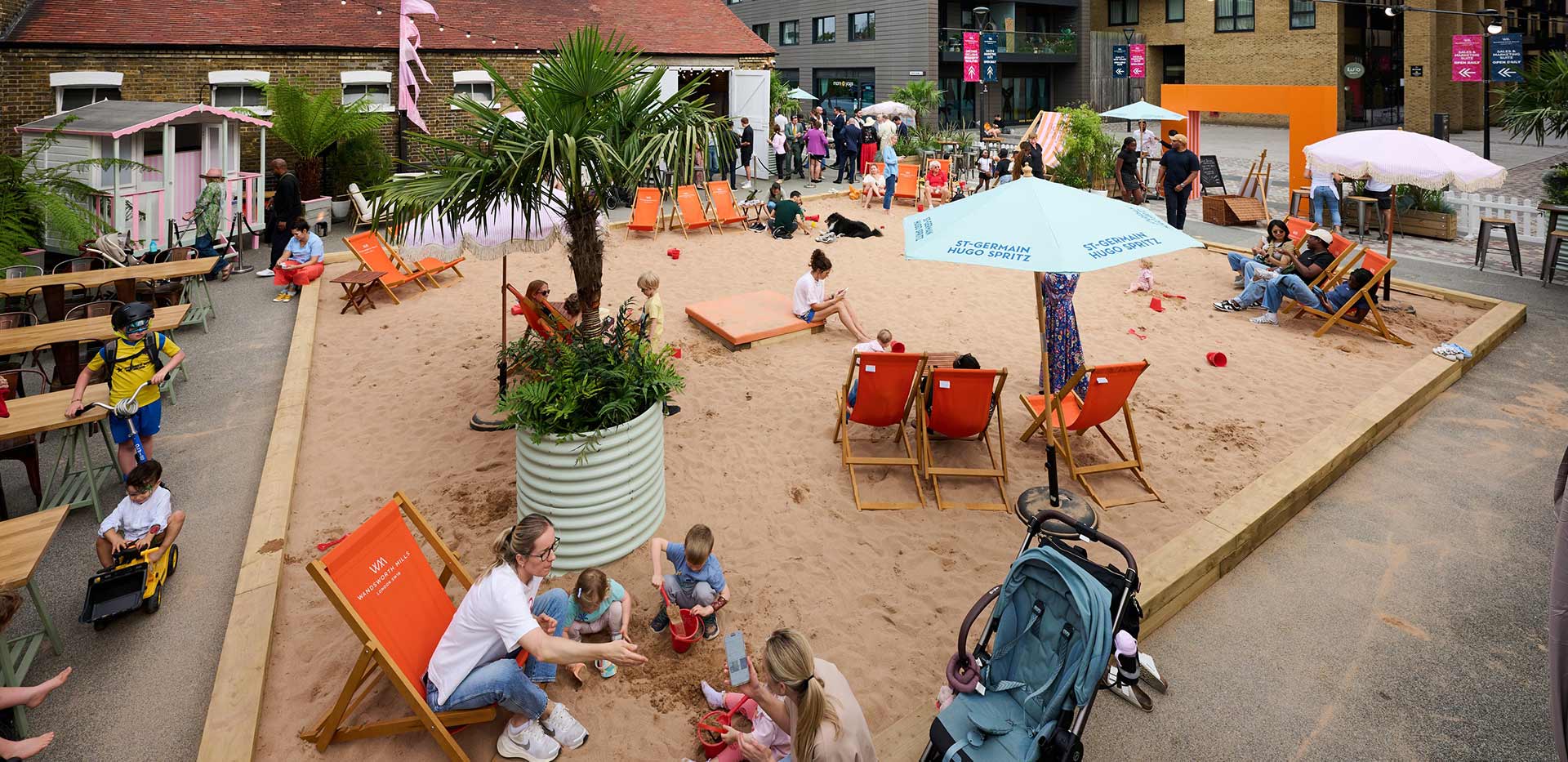 A full image of The Beach Club at Wandsworth Mills