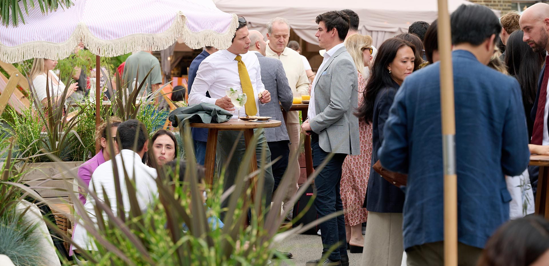 A large group of people at The Beach Club