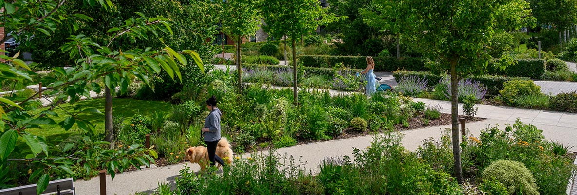 Residents enjoying nature at The Green Quarter