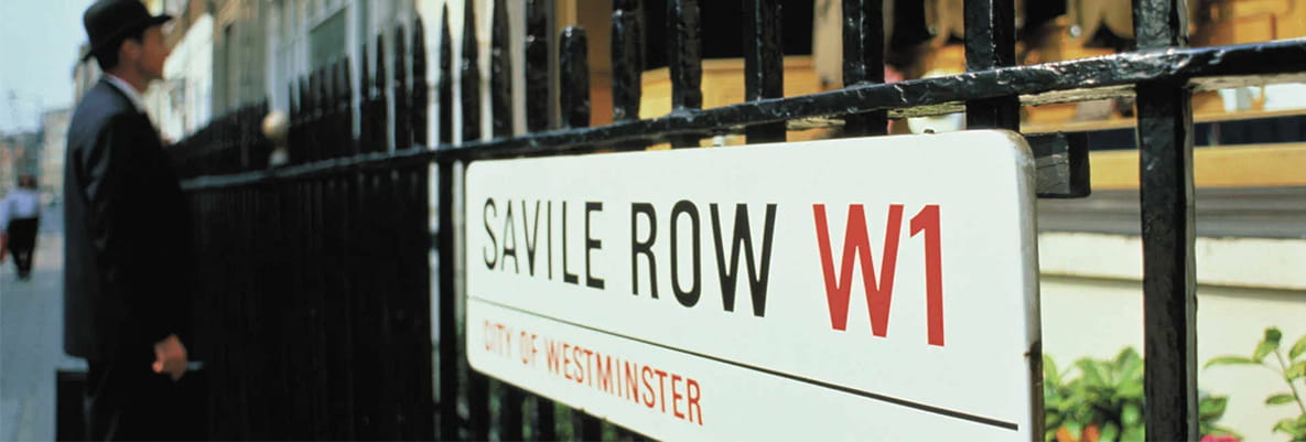 An image of the Savile Row in London