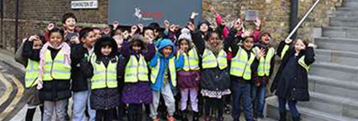 Art From Hermitage School Pupils Installed in London Dock