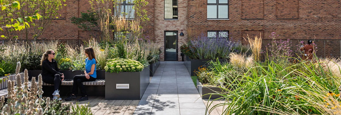 The Exchange features beautifully designed outdoor spaces