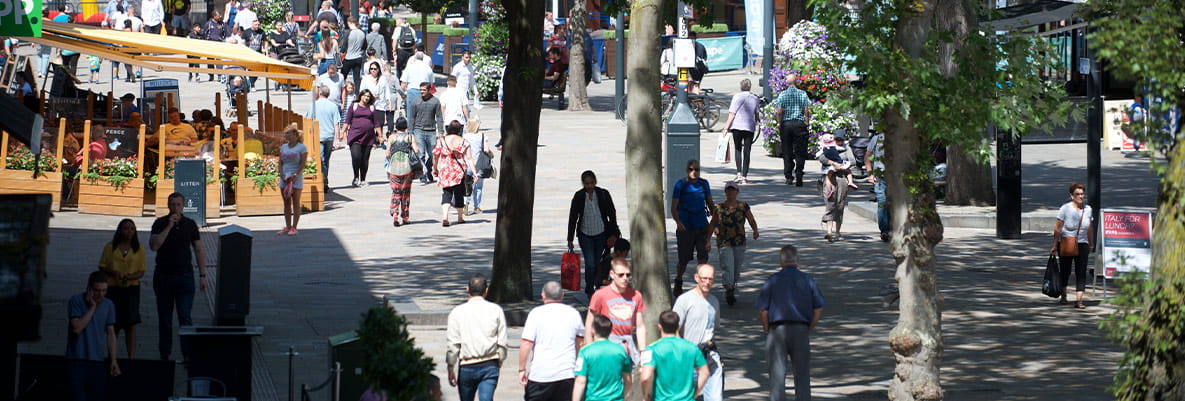 Watford's thriving town centre