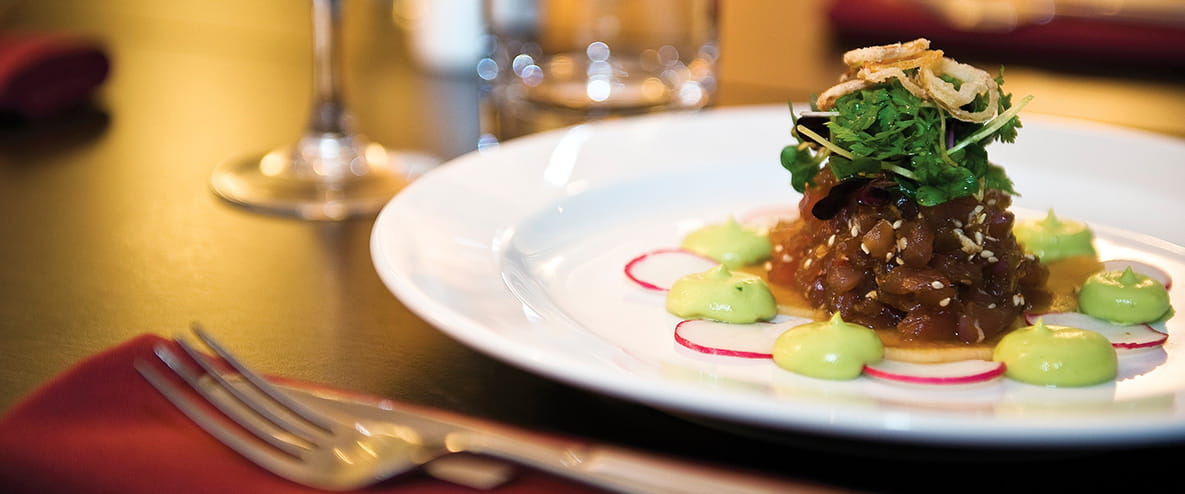 Image of luxury food served