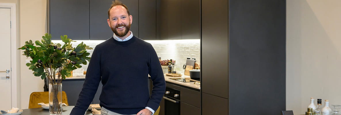 James Frater bought an apartment in Horlicks Quarter
