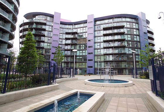 An exterior photograph of Chelsea Bridge Wharf
