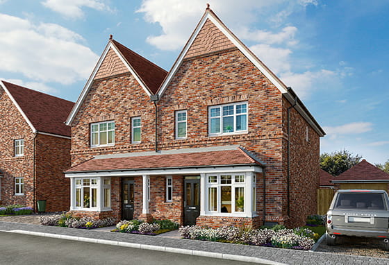 An exterior photograph of Highcroft