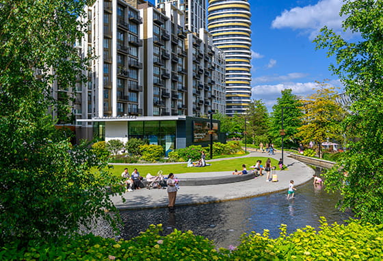 An exterior photograph of White City Living