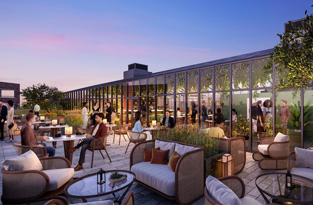 Bustling night life at Camden Goods Yard