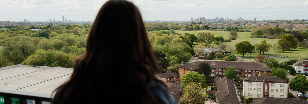 Resident overlooking Hendon