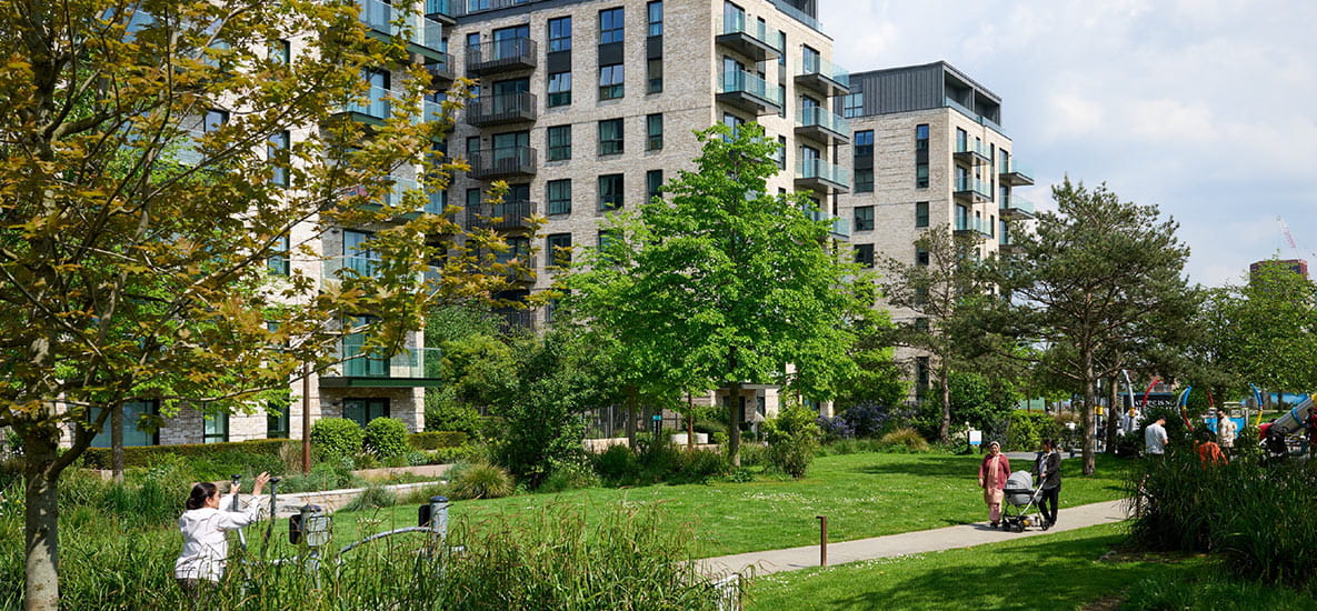 An exterior image of The Green Quarter