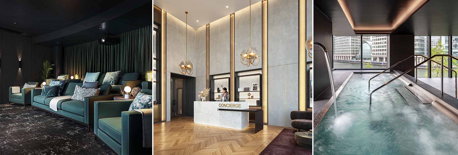 A collage of Residents Facilities