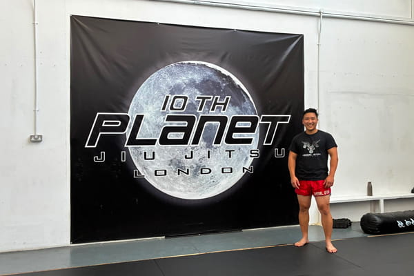 Kenny photographed in a Brazilian Jiu Jitsu gym
