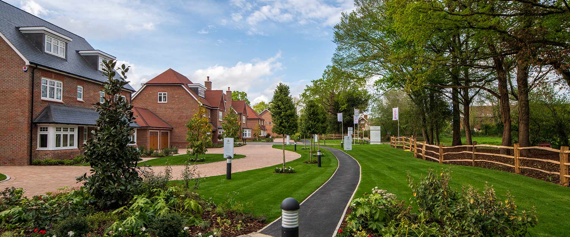 An external image of houses on a street