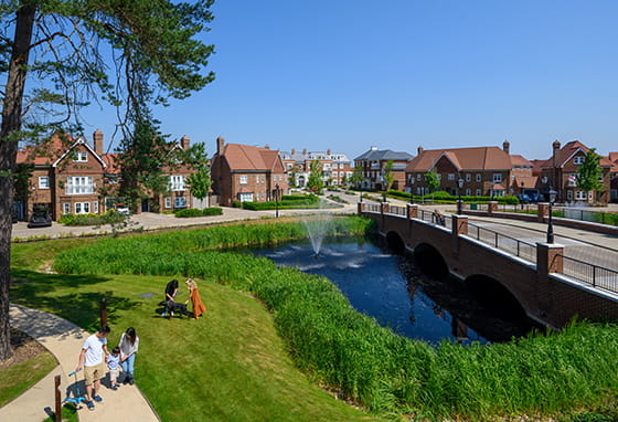 Image of Fleet, a commuter town near London. 