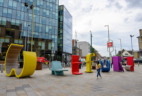 Image of Watford, a commuter town near London. 